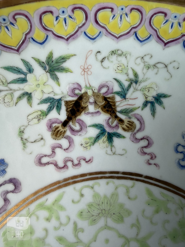清光绪 粉彩八吉祥纹大盘 - 图5
